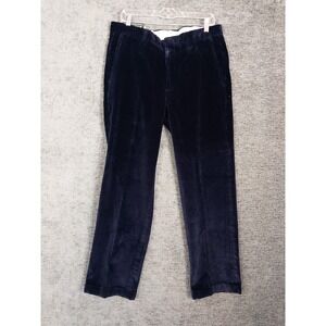 Orvis Brisbane Moss Corduroy Pants Mens 32x30 Navy Casual Chino 100% Cotton